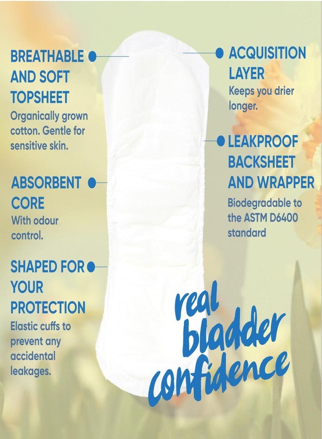 Oi | Organic Initiative Incontinence Pads, Organic Cotton Topsheet, Odor Control, Breathable and Hypoallergenic, Absorbs up to 17 floz, Suitable for Postpartum, Extra Plus/Maximum (14.2") 22 Pads - Image 3